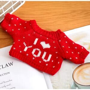 Handmade Red Sweater for Miffy Doll